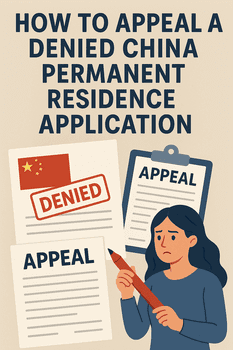 How to Appeal a Denied Permanent Residence Application in China