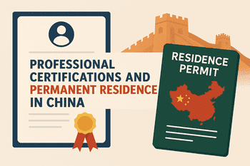 📜 Professional Certifications & China Permanent Residence