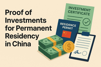 📑 Proof of Investments for China Permanent Residence