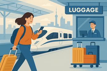 China’s New Railway Luggage Service –  轻装行(Travel Light) at 19 Stations