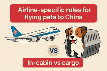 Airline-specific rules for flying pets to China: full guide for owners